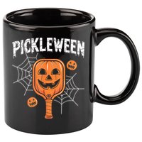 Funny Pickleween Halloween Pickleball Players Gift 11oz C Handle Ceramic Mug