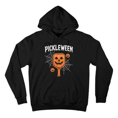 Funny Pickleween Halloween Pickleball Players Gift Tall Hoodie