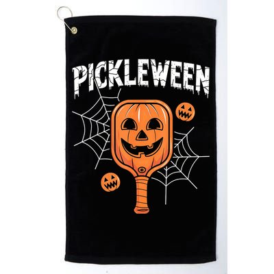 Funny Pickleween Halloween Pickleball Players Gift Golf Towel