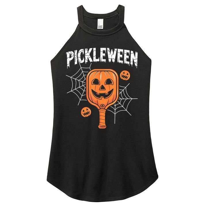 Funny Pickleween Halloween Pickleball Players Gift Women's Perfect Tri Rocker Tank