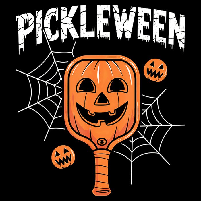 Funny Pickleween Halloween Pickleball Players Gift Zip Tote Bag