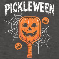 Funny Pickleween Halloween Pickleball Players Gift Vector Backpack