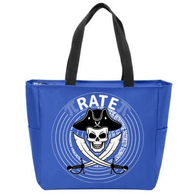 Funny Pigiftrate Happy Pi Day Math Pirate Pun Cool Gift Zip Tote Bag