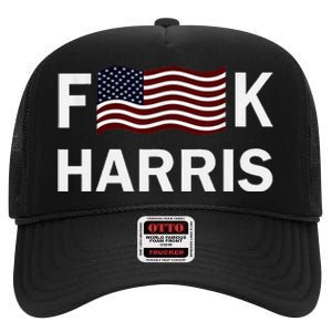 Fkh Political Humor F Kamala Harris Conservative Republican High Crown Mesh Back Trucker Hat