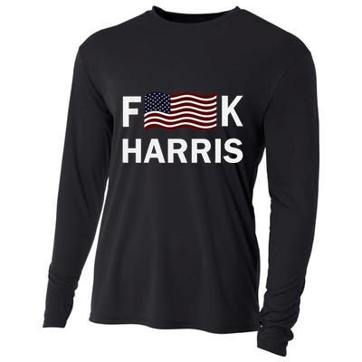Fkh Political Humor F Kamala Harris Conservative Republican Cooling Performance Long Sleeve Crew