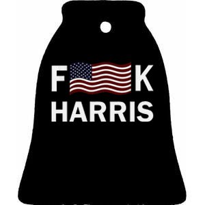 Fkh Political Humor F Kamala Harris Conservative Republican Ceramic Bell Ornament