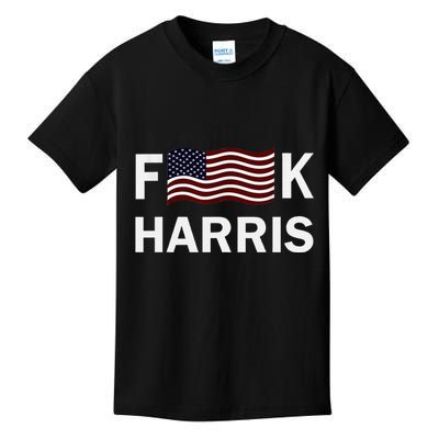 Fkh Political Humor F Kamala Harris Conservative Republican Kids T-Shirt