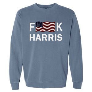 Fkh Political Humor F Kamala Harris Conservative Republican Garment-Dyed Sweatshirt