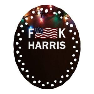 Fkh Political Humor F Kamala Harris Conservative Republican Ceramic Oval Ornament