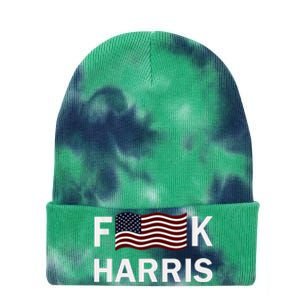 Fkh Political Humor F Kamala Harris Conservative Republican Tie Dye 12in Knit Beanie