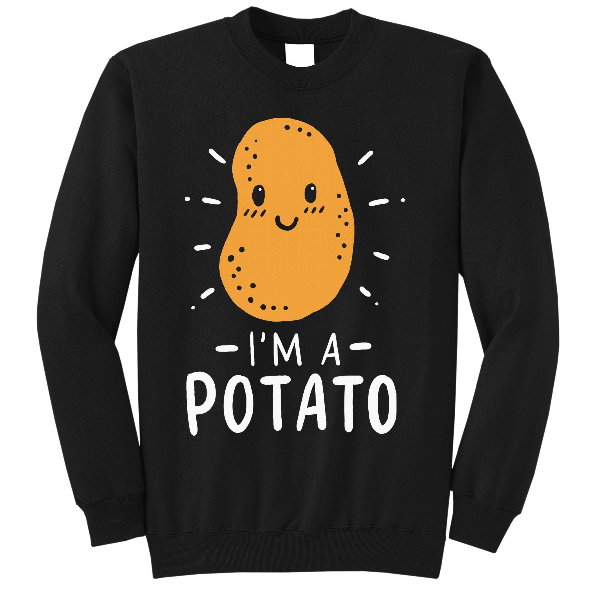 Funny Potato Halloween Costume Cute and Vegan Friendly Sweatshirt