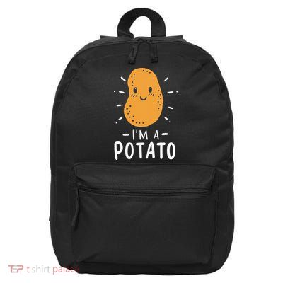 Funny Potato Halloween Costume Cute and Vegan Friendly 16 in Basic Backpack