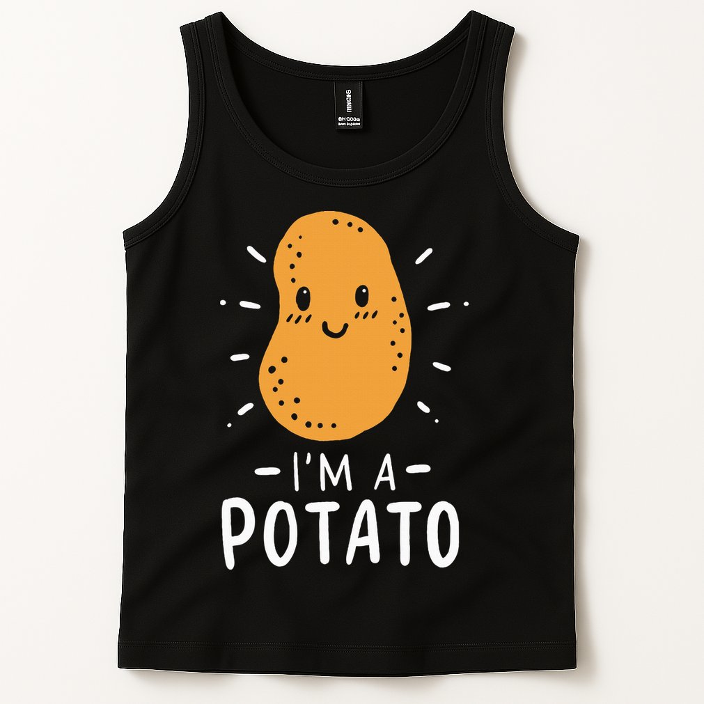 Funny Potato Halloween Costume Cute and Vegan Friendly Tank Top
