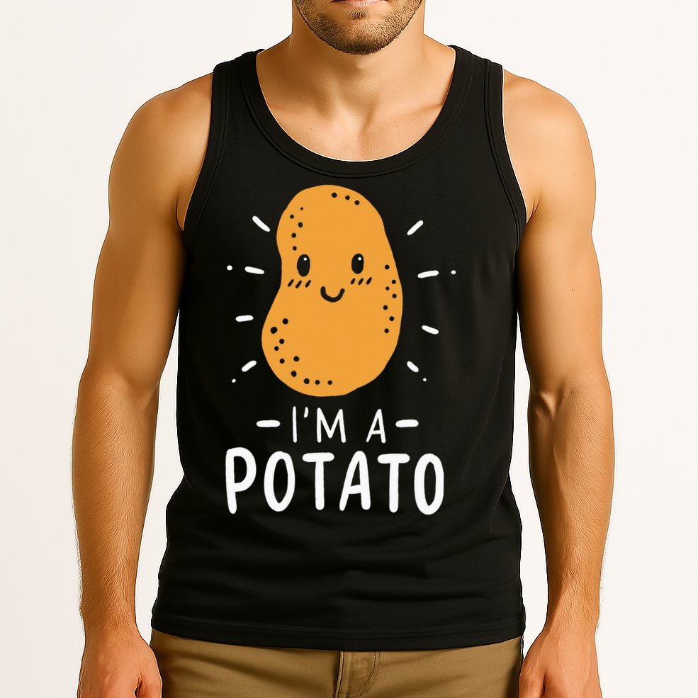 Funny Potato Halloween Costume Cute and Vegan Friendly Tank Top