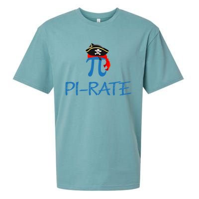 Funny Pirate Happy Pi Day Math Pirate Pun Great Gift Sueded Cloud Jersey T-Shirt