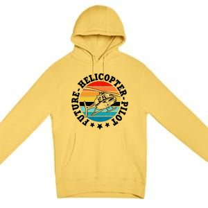 Future Pilot Helicopter Premium Pullover Hoodie