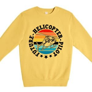 Future Pilot Helicopter Premium Crewneck Sweatshirt