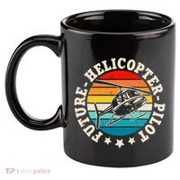 Future Pilot Helicopter 11oz C Handle Ceramic Mug