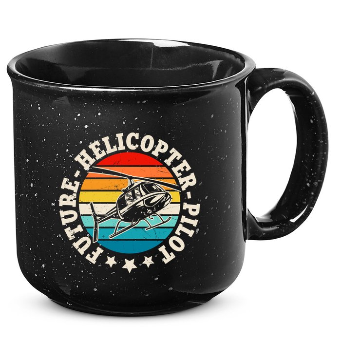 Future Pilot Helicopter 15oz Campfire Ceramic Mug