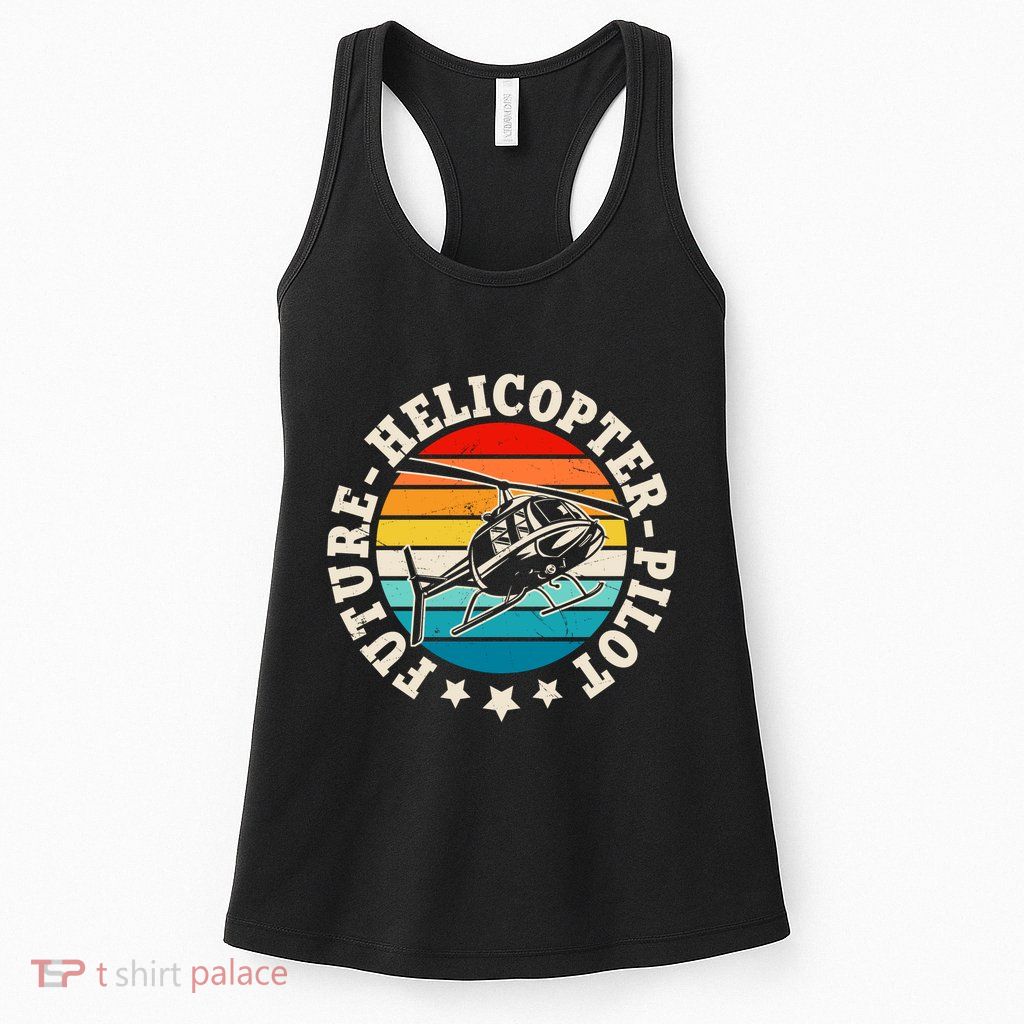 Future Pilot Helicopter Womens Tank Top