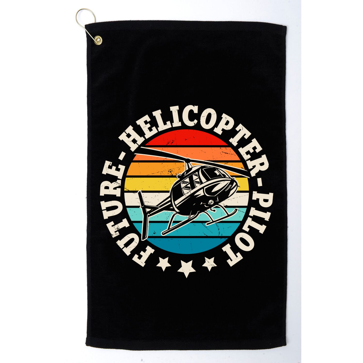 Future Pilot Helicopter Golf Towel