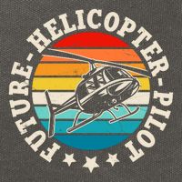 Future Pilot Helicopter Cotton Canvas Backpack