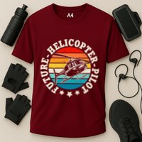 Future Pilot Helicopter Cooling Performance Crew T-Shirt