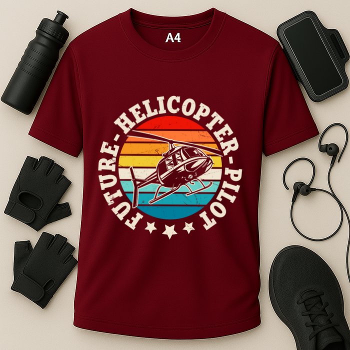Future Pilot Helicopter Cooling Performance Crew T-Shirt