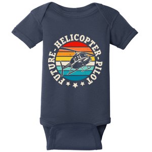 Future Pilot Helicopter Baby Bodysuit