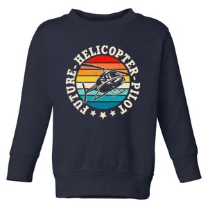 Future Pilot Helicopter Toddler Sweatshirt