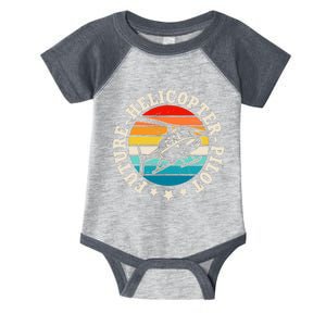 Future Pilot Helicopter Infant Baby Jersey Bodysuit