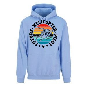 Future Pilot Helicopter Unisex Surf Hoodie