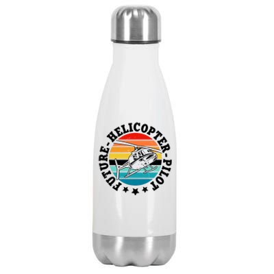 Future Pilot Helicopter Stainless Steel Insulated Water Bottle