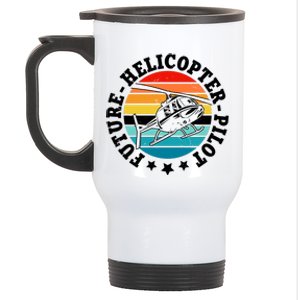 Future Pilot Helicopter Stainless Steel Travel Mug