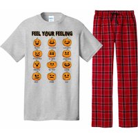 Feelings Pumpkins Halloween Mental Health Feel Your Feeling Pajama Set