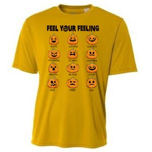 Feelings Pumpkins Halloween Mental Health Feel Your Feeling Cooling Performance Crew T-Shirt