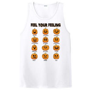 Feelings Pumpkins Halloween Mental Health Feel Your Feeling PosiCharge Competitor Tank