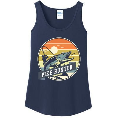 Fishing Pike Hunter River Fishing Angler Fish Hunting Ladies Essential Tank