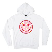 Funny Pink Happy Face Daisy Flower Smile Face Trendy Hoodie