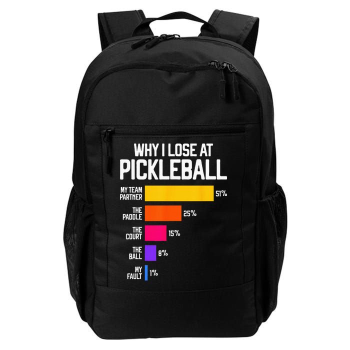Funny Pickleball Humor Why I Lose Backpack