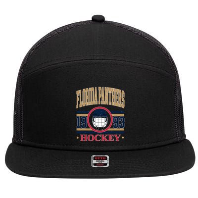 Florida Panther Hockey Team Supporter 7 Panel Mesh Trucker Snapback Hat
