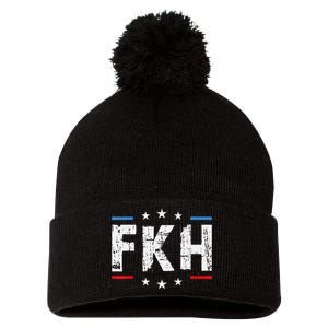 Fkh Political Humor F Kamala Harris Conservative Republican Pom Pom 12in Knit Beanie