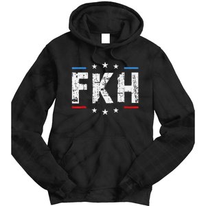 Fkh Political Humor F Kamala Harris Conservative Republican Tie Dye Hoodie