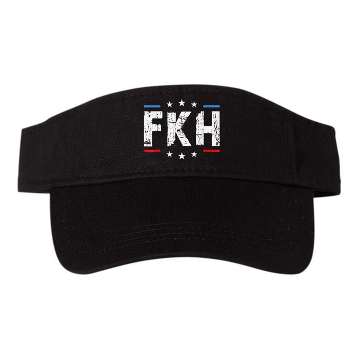 Fkh Political Humor F Kamala Harris Conservative Republican Valucap Bio-Washed Visor