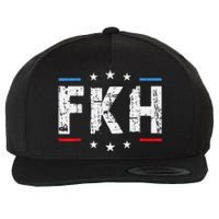 Fkh Political Humor F Kamala Harris Conservative Republican Wool Snapback Cap