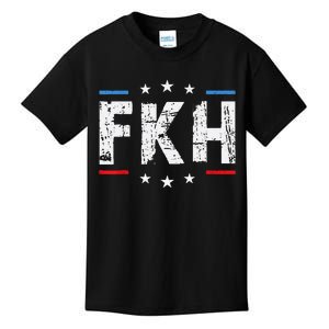 Fkh Political Humor F Kamala Harris Conservative Republican Kids T-Shirt