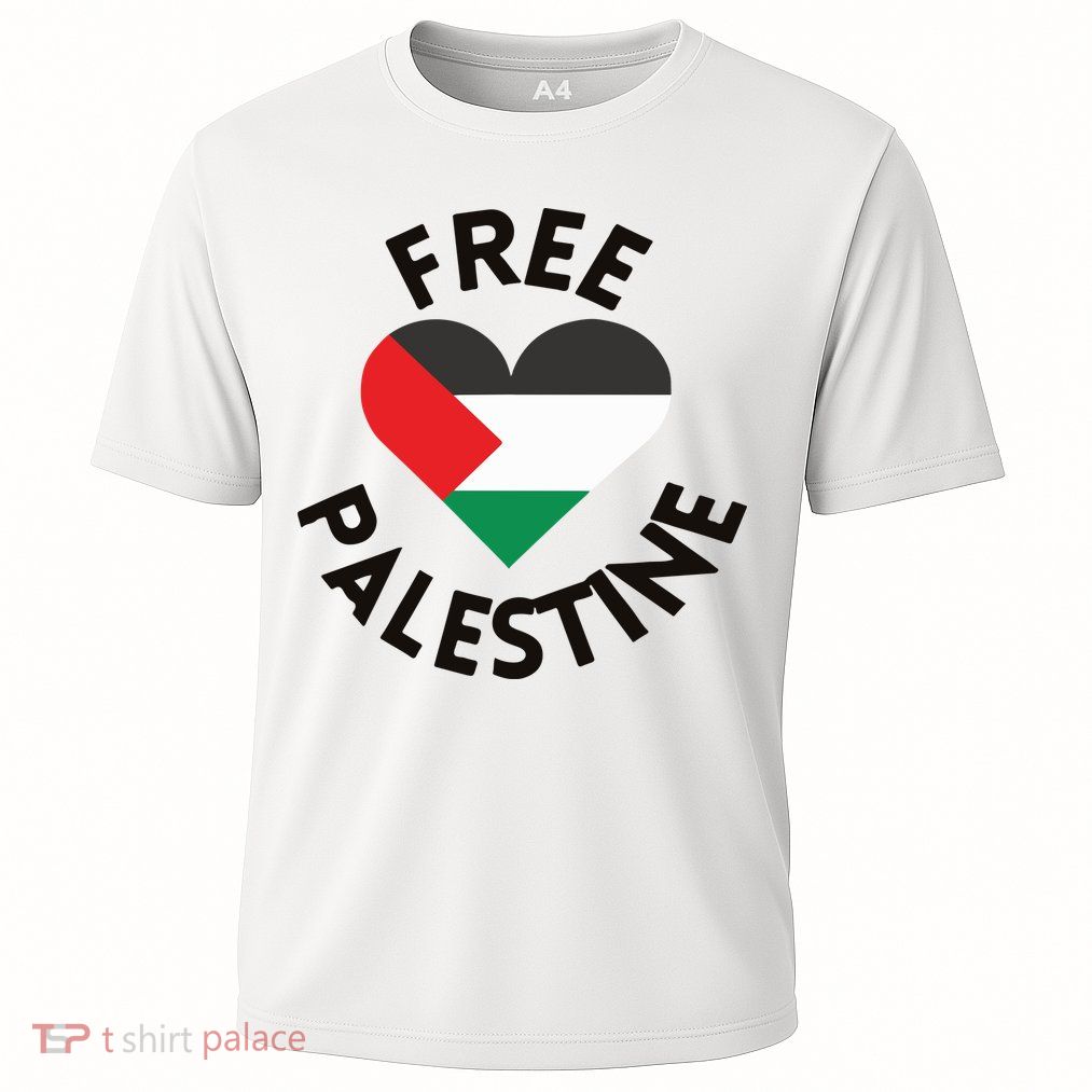 Free Palestine Heart Support Palestine Performance Shirt