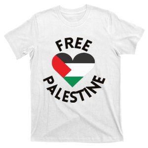 Free Palestine Heart Support Palestine T-Shirt