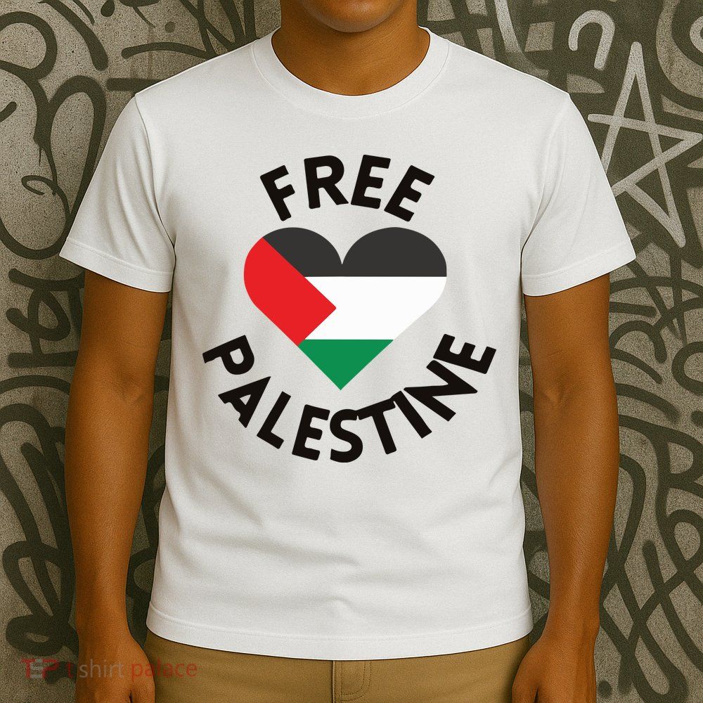 Free Palestine Heart Support Palestine T-Shirt