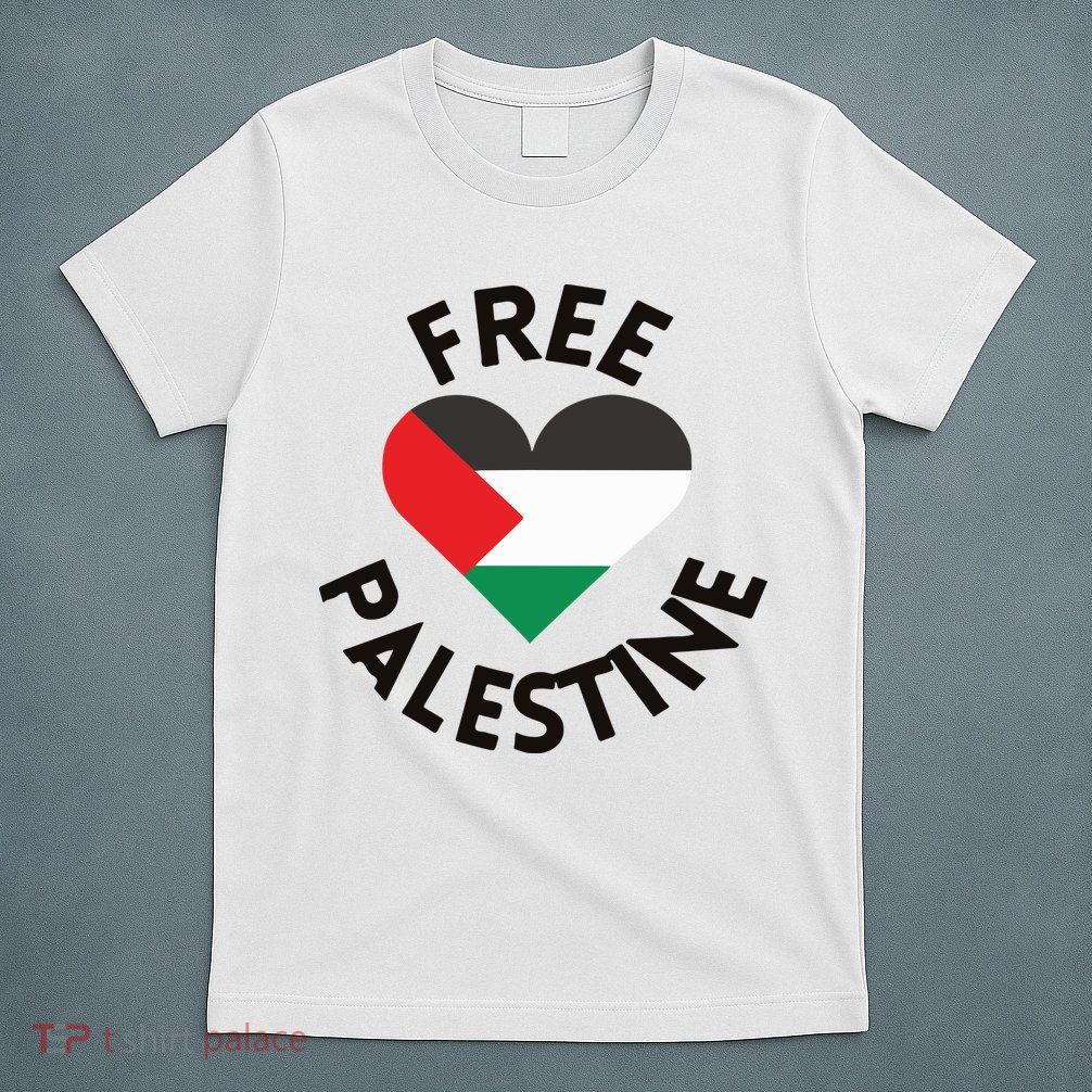Free Palestine Heart Support Palestine T-Shirt